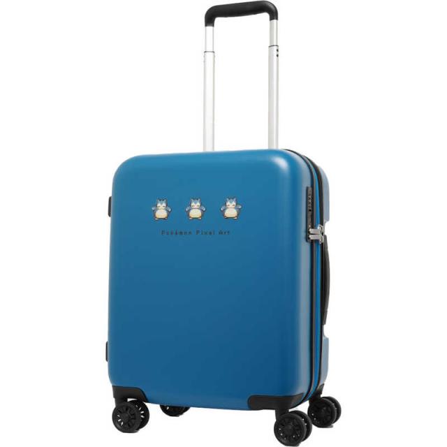 ポケモン　スーツケース ピクセルアート ファスナータイプ 旅行目安日数：3〜4泊 約37L 拡張時約43L TSロック搭載 ［TSAロック搭載］ ブルー　PK-0894-46-BL