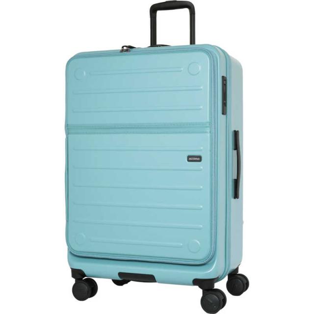 オルティモ　スーツケース フロントオープン ハーフオープン ファスナータイプ 旅行日数目安：10日程度 約97L ストッパー付き アクアマリン　OT-0857-67N-AM