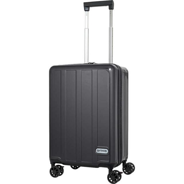 OUTDOOR　スーツケース ファスナータイプ 旅行日数目安： 3〜4泊 37L TSAロック搭載 内装仕切り付き フットストッパー付き 機内持ち込みサイズ ［TSAロック搭載］ ブラック　OD-0904-48-BK