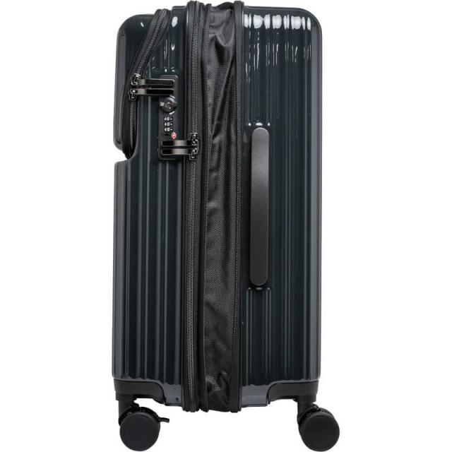 OUTDOOR　スーツケース ファスナータイプ 旅行日数目安： 5〜6泊 56L 拡張時65L TSAロック搭載 フロントオープン フットストッパー付き 預け入れ無料 ［TSAロック搭載］ アクアグリーン　OD-0890-57N-AGR_2