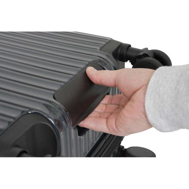 OUTDOOR　スーツケース ファスナータイプ 旅行日数目安： 5〜6泊 56L 拡張時65L TSAロック搭載 フロントオープン フットストッパー付き 預け入れ無料 ［TSAロック搭載］ アクアグリーン　OD-0890-57N-AGR_8