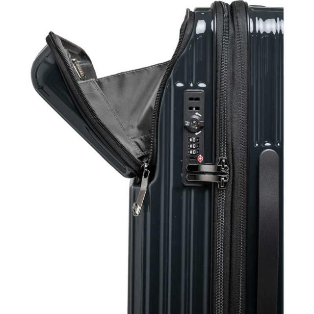 OUTDOOR　スーツケース ファスナータイプ 旅行日数目安： 5〜6泊 56L 拡張時65L TSAロック搭載 フロントオープン フットストッパー付き 預け入れ無料 ［TSAロック搭載］ パウダーブルー　OD-0890-57N-PBL_4