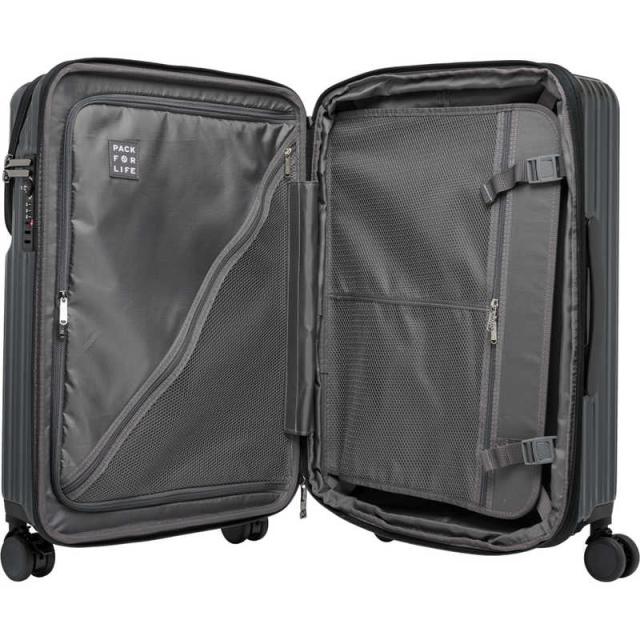 OUTDOOR　スーツケース ファスナータイプ 旅行日数目安： 5〜6泊 56L 拡張時65L TSAロック搭載 フロントオープン フットストッパー付き 預け入れ無料 ［TSAロック搭載］ パウダーブルー　OD-0890-57N-PBL_13