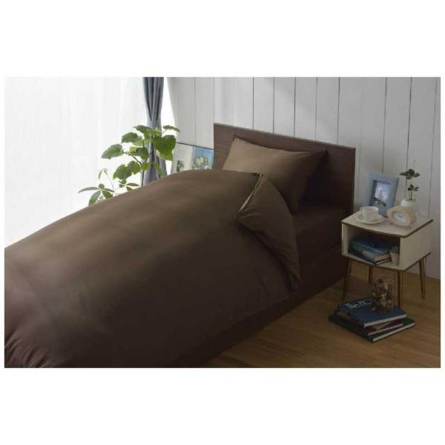 生毛工房　【ボックスシーツ】80サテン クィーンサイズ(綿100%/170×200×30cm/ブラウン) 8,968円