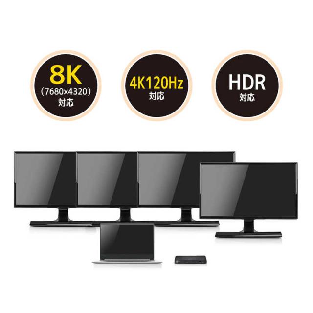ラトックシステム 8K対応 1入力4出力 HDMI分配器 RS-HDSP4-8K ラトック 