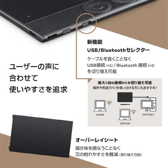 WACOM　Intuos Pro large (2025) ペンタブレット [W377ｘD253ｘH4〜7mm]　PTK870K0C_3