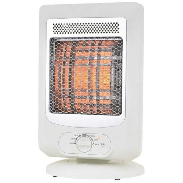 おおたけ　リフレクトヒーター 400W 石英管ヒーター 首振り機能 ホワイト　RF-Z425-W