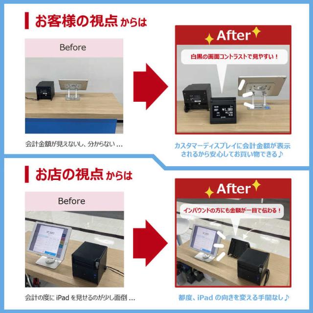 セイコーインスツル　エアレジ対応 (RP-Fシリーズ用)カスタマーディスプレイ ブラック 黒　DSP-A01-K1