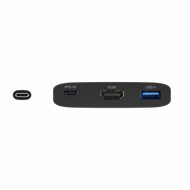 バッファロー USB ハブ USB3.2(Gen1) Type-C バスパワー 4ポート ブラック スリム設計 60cm 軽量 テレワーク 在宅