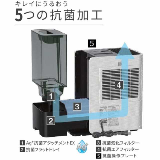 ダイニチ工業　ハイブリッド加湿器 Dainichi Plus ［ハイブリッド(加熱＋気化)式］ 木造16畳/鉄筋27畳 モスグレー　 HD-LX1023-H｜au PAY マーケット