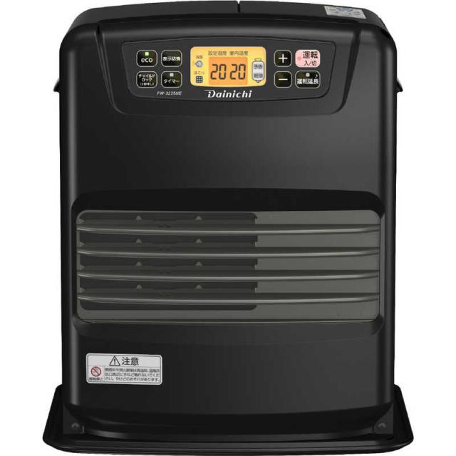 ダイニチ工業　石油ファンヒーター NEタイプ 木造9畳まで コンクリート12畳まで タンク容量5.0L チャコールブラック　FW-3225NE-K ダイニチ工業 石油ファンヒーター NEタイプ 木造9畳まで コンクリート