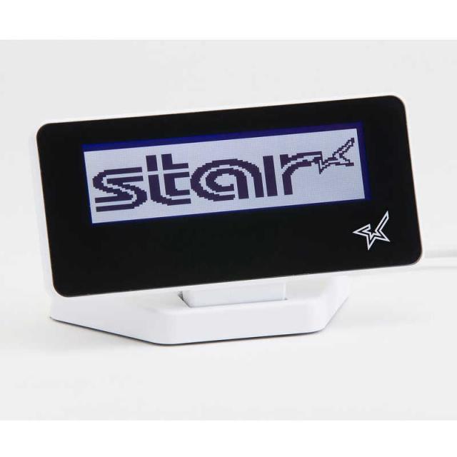 スター精密　カスタマーディスプレイ ホワイト(エアレジ対応)　SCD222UWHT