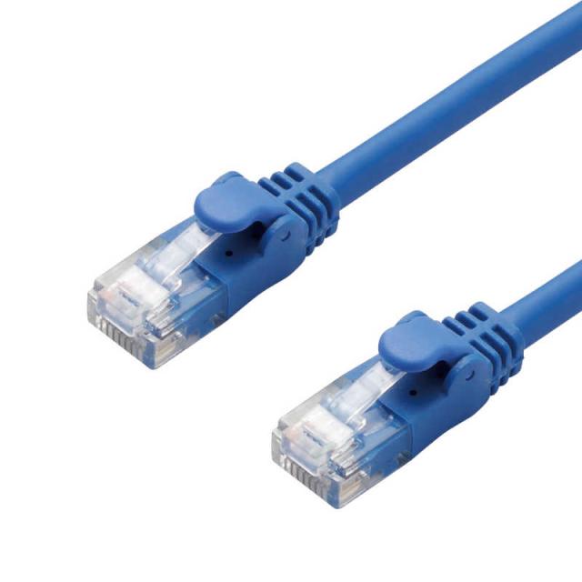 エレコム　ELECOM　CAT6A LANケーブル やわらか(50m･ブルー)　LD-GPAYC/BU50