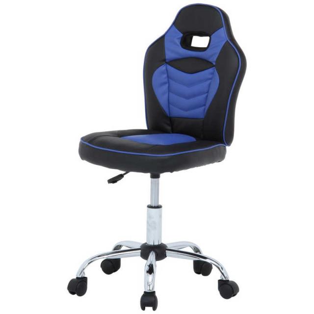 不二貿易　レーシングチェア キッズ用 ブルー　60701の通販は 6,582円