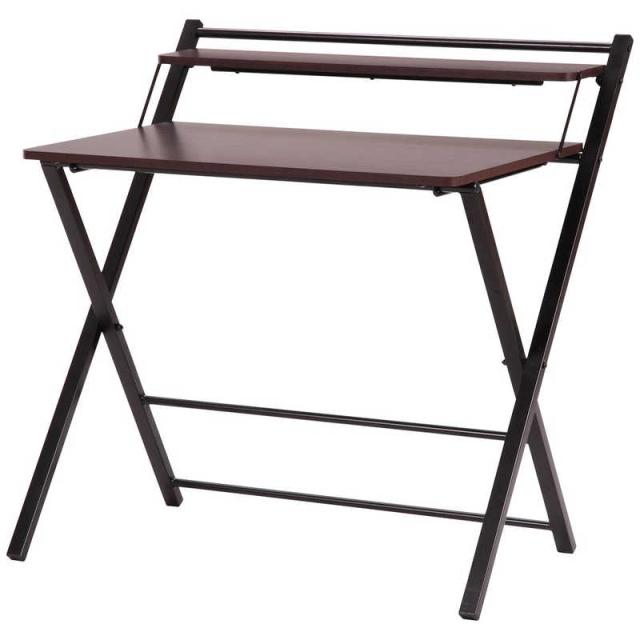 不二貿易　フォールディングワークデスク DBR/BK　70389 7,238円