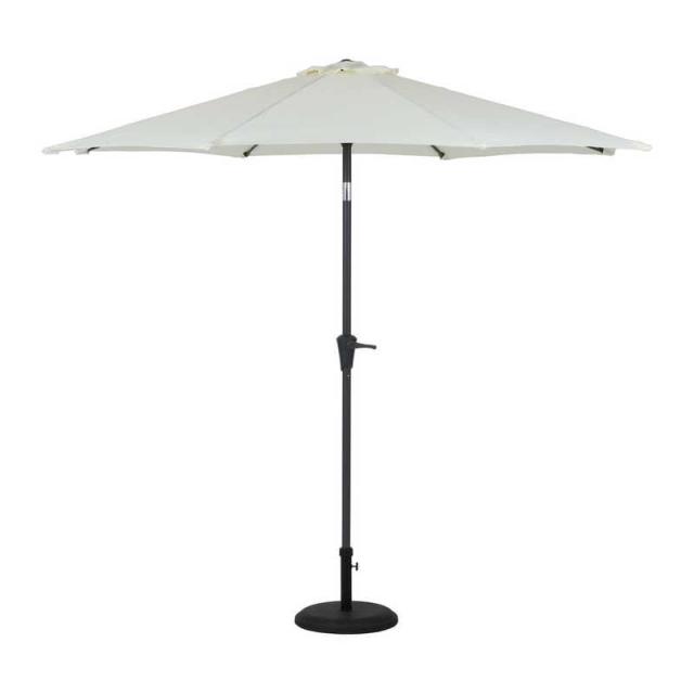 不二貿易　アルミパラソル 270cm アイボリー　85185