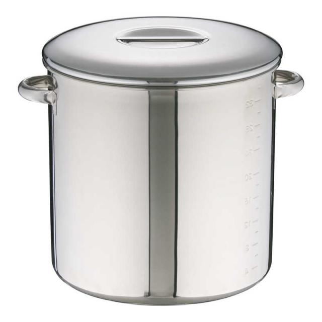 本間製作所 エコクリーン内蓋式キッチンポット 36cm(手付) 18-8ステンレス 日本 AEK1114