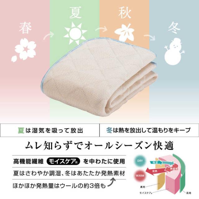 フランスベッド　【ベッドパッド】オールシーズンメッシュパッド(セミダブルサイズ) フランスベッド　_4