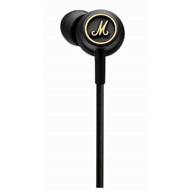 MARSHALL　イヤホン カナル型 ブラック&ブラス [φ3.5mm ミニプラグ]　MODE EQ BLACK AND BRASS