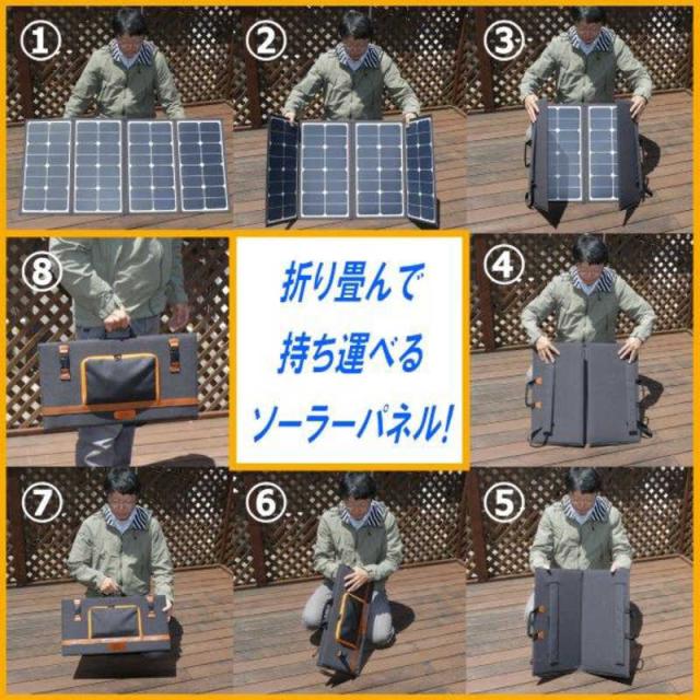 日章工業　ポータブル電源用ソーラーパネル　PS-101G_4