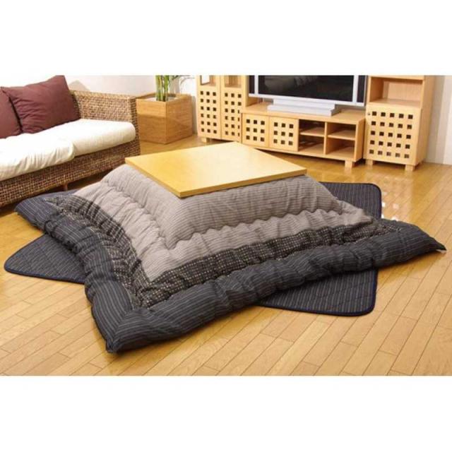 イケヒコ　こたつ布団 YUKARI(ゆかり) ［対応天板サイズ：約90×180cm /長方形］ ブラック