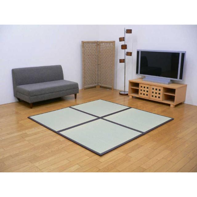 イケヒコ　ユニット畳　天竜BR 半畳12枚セット（い草使用／／82×82×1.7cm／連結ジョイント付き）