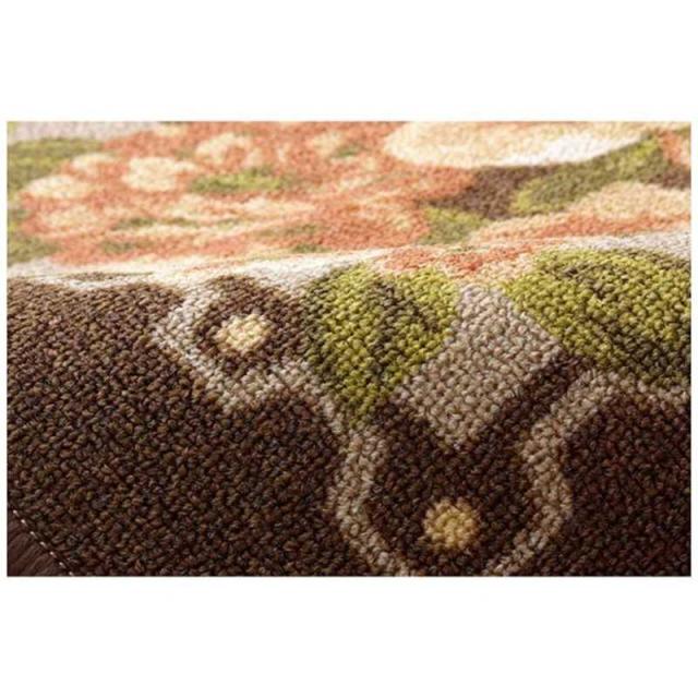 イケヒコ　ラグ 撥水キャンベル(352×352cm/ブラウン)　_3