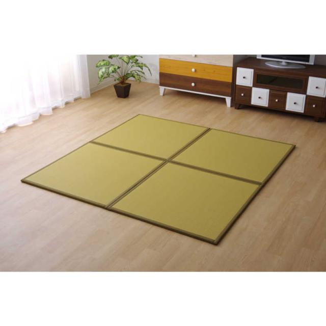 イケヒコ　ユニット畳　スカッシュBE U畳 6枚セット（／82×82×1.7cm／連結ジョイント付き）