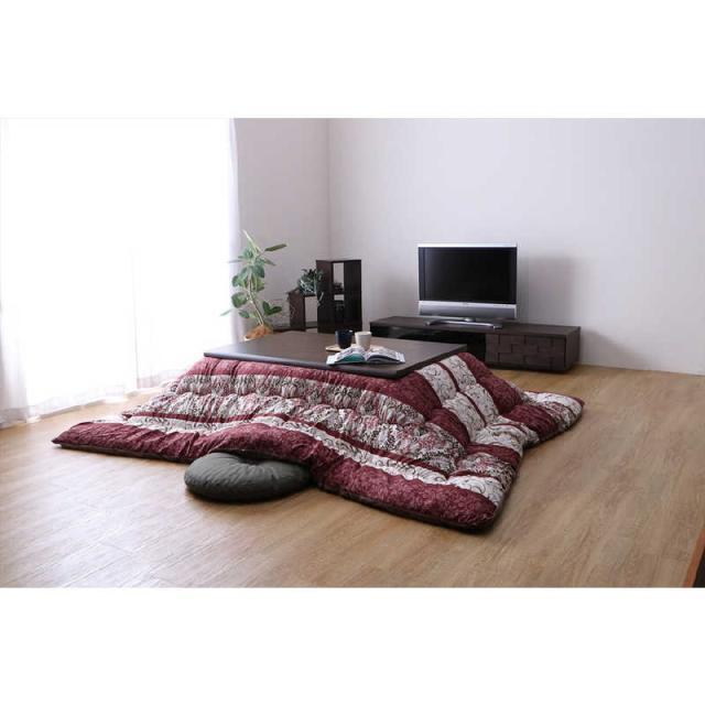 イケヒコ こたつ掛布団ヴィオラ エンジ 205×285 [対応天板サイズ:約80