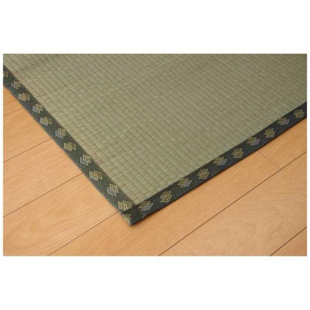 イケヒコ　ラグ い草 双目織「松」(277×277cm/ナチュラル)_2