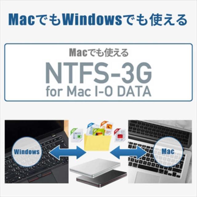 IOデータ　外付け HDD シルバー ポータブル型 2TB　HDPX-UTS2S Silver×Green_4