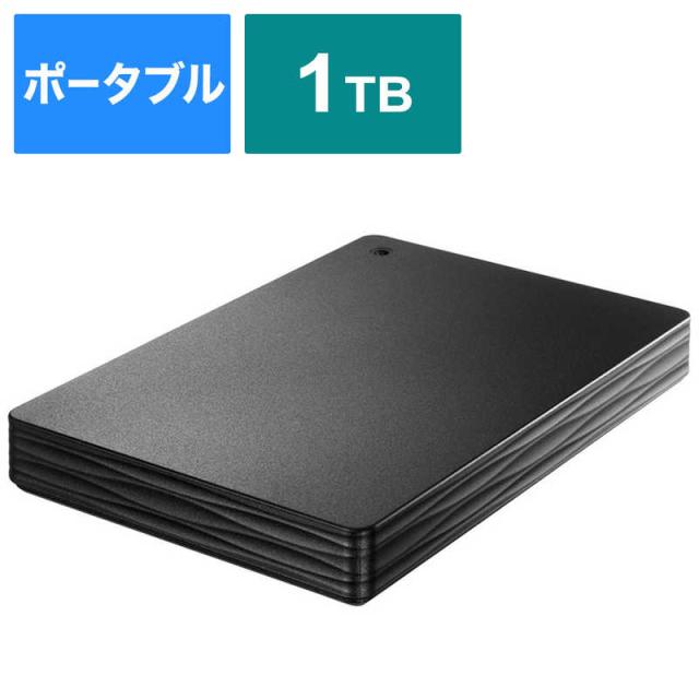 IOデータ　外付け HDD ブラック ポータブル型 1TB　HDPH-UT1KRの通販は