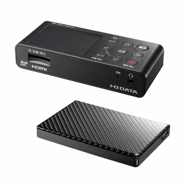 IOデータ HDMI アナログキャプチャー ポータブルHDD(1TB)同梱モデル GV