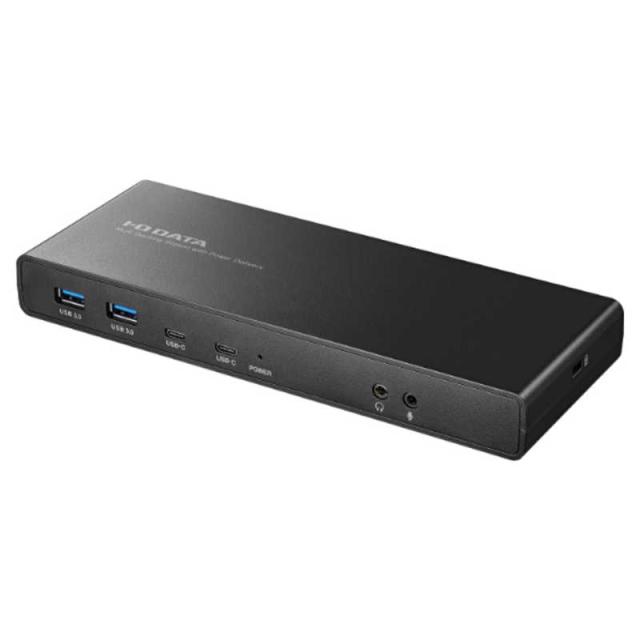IOデータ　USB PD対応 60W ドッキングステーション US3CDS1/PDA USBC オス→メス HDMI×2/DisplayPort×2/LAN/φ3.5mm×2/USBA×4/USBC×の通販は 25,218円