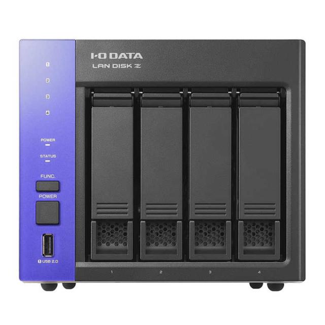 IODATA - ◆新品◆ LAN DISK Z Server2022 4ドライブNAS 16TB IOデータ LAN DISK Z ［16TB /4ベイ /200台(ユーザー無制限