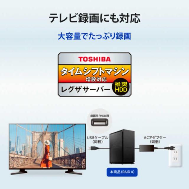 IOデータ　外付けHDD USB-A接続 家電録画対応(Chrome/Mac/Windows11対応) ブラック ［16TB /据え置き型］　HDW-UTCS16_6
