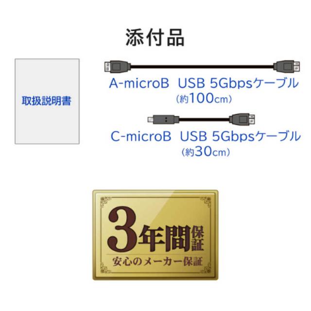 IOデータ　USB 5Gbps(USB 3.2 Gen1)対応 ハードウェア自動暗号化＆耐衝撃ポータブルHDD BizDAS ［1TB /ポータブル型］　HDPD-SUTC1_9
