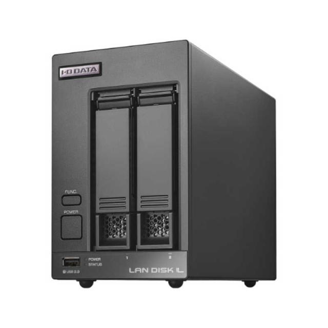 IOデータ　法人向け2ドライブNAS(ネットワークHDD)5年保証16TB ブラック　HDL2-LV16