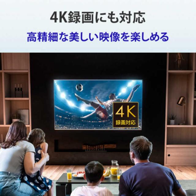 IOデータ　24時間連続録画/4K対応録画用外付けHDD ［6TB /据え置き型］ ブラック　AVHD-AS6/U_6
