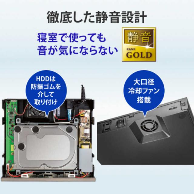 IOデータ 24時間連続録画対応ハイエンドモデル録画用外付けHDD ［6TB 