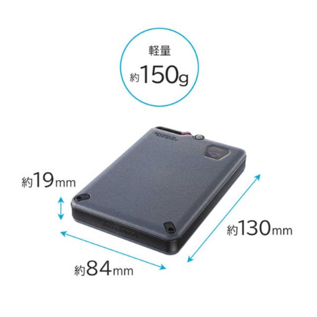 IOデータ　かんたんデータ移行アプリ内蔵 ハードウェア暗号化対応ポータブルSSD BizDAS ［500GB /ポータブル型］ ブラック　SSPD-SUTC500/S_1