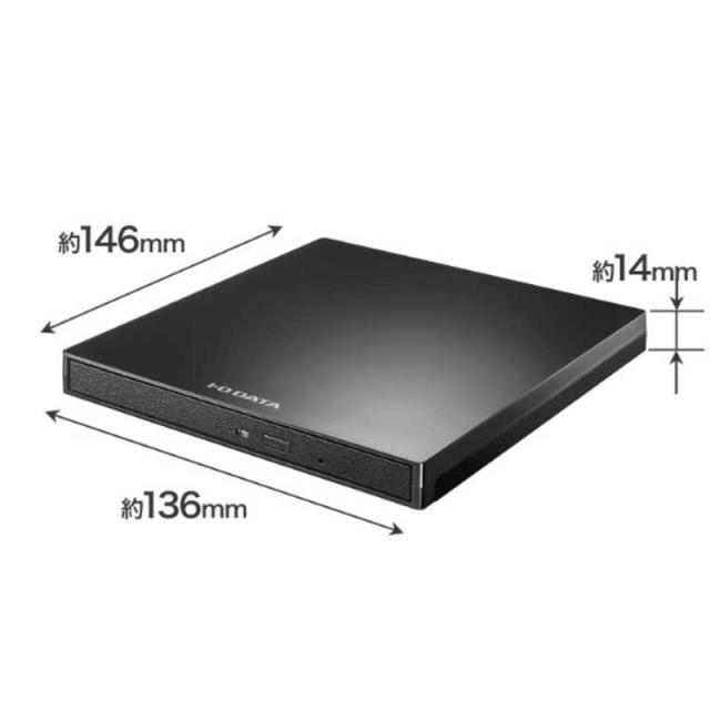 IOデータ　USB Type-C コネクター対応 パソコン用DVDレコーダー「DVDレコ」 ブラック_1