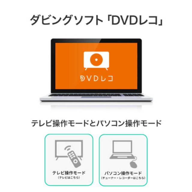 IOデータ　USB Type-C コネクター対応 パソコン用DVDレコーダー「DVDレコ」 ブラック_5