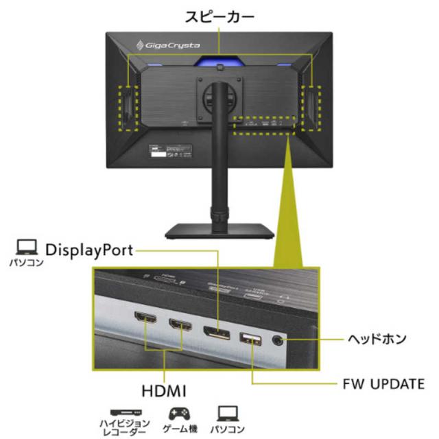 IOデータ　5年保証320Hz＆WQHD対応ゲーミングモニター LCD-GDQ271RAB GigaCrysta ［27型 / WQHD(2560×1440) / ワイド / 320Hz］ ブラック_2