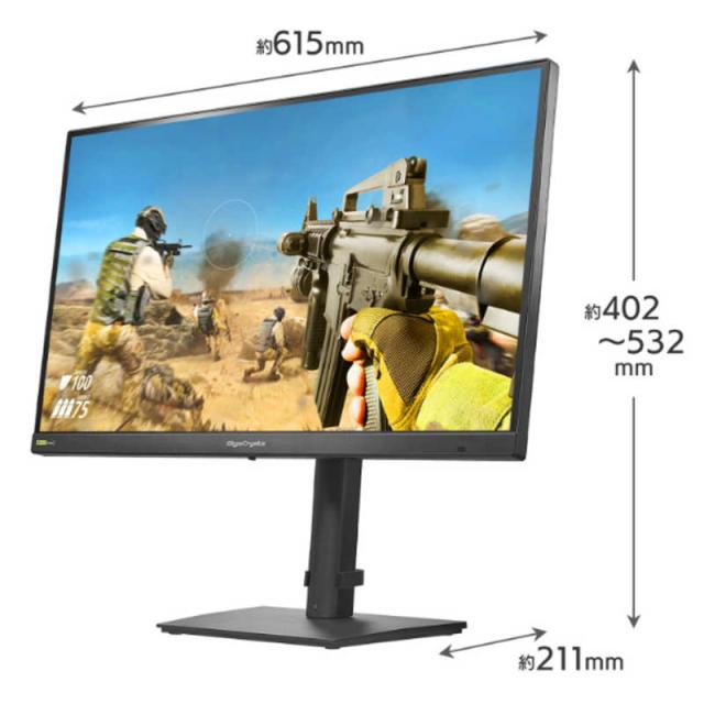 IOデータ　320HzWQHD対応ゲーミングモニター KH-GDQ271RAB GigaCrysta ［27型 / WQHD(2560×1440) / ワイド / 320Hz］ ブラック_1