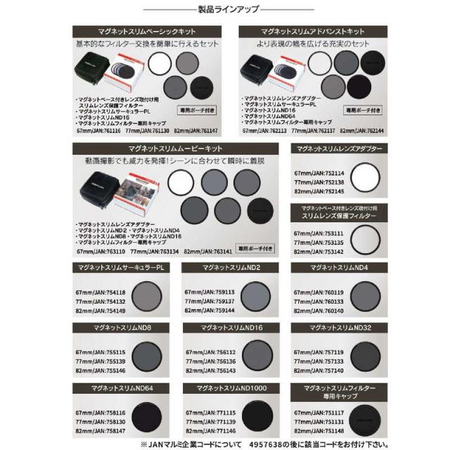 マルミ光機 82mm マグネットスリムND2 82mmﾏｸﾞﾈｯﾄｽﾘﾑND2