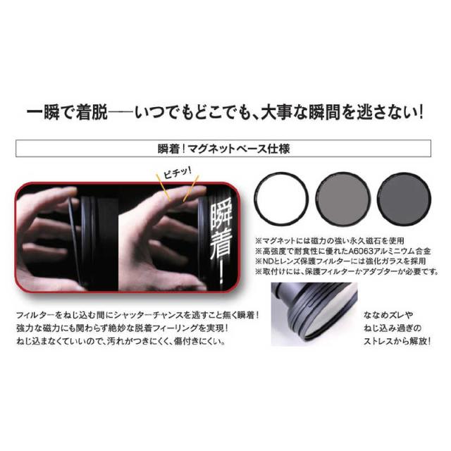 マルミ光機 77mm マグネットスリムベ シックキット 77mm 交換用キット 棚キット