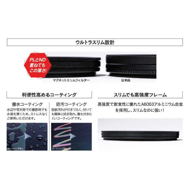 マルミ光機 77mm マグネットスリムベ シックキット 77mm 交換用キット 棚キット