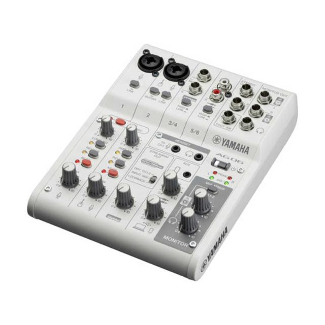 ヤマハ　YAMAHA　〔ライブ配信〕ライブストリーミング ミキサー (Android/iOS/Mac/Win) ホワイト　AG06MK2 W