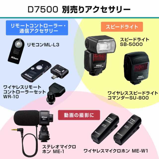 ニコン　Nikon　一眼レフカメラ　D7500 18-140 VR レンズキット